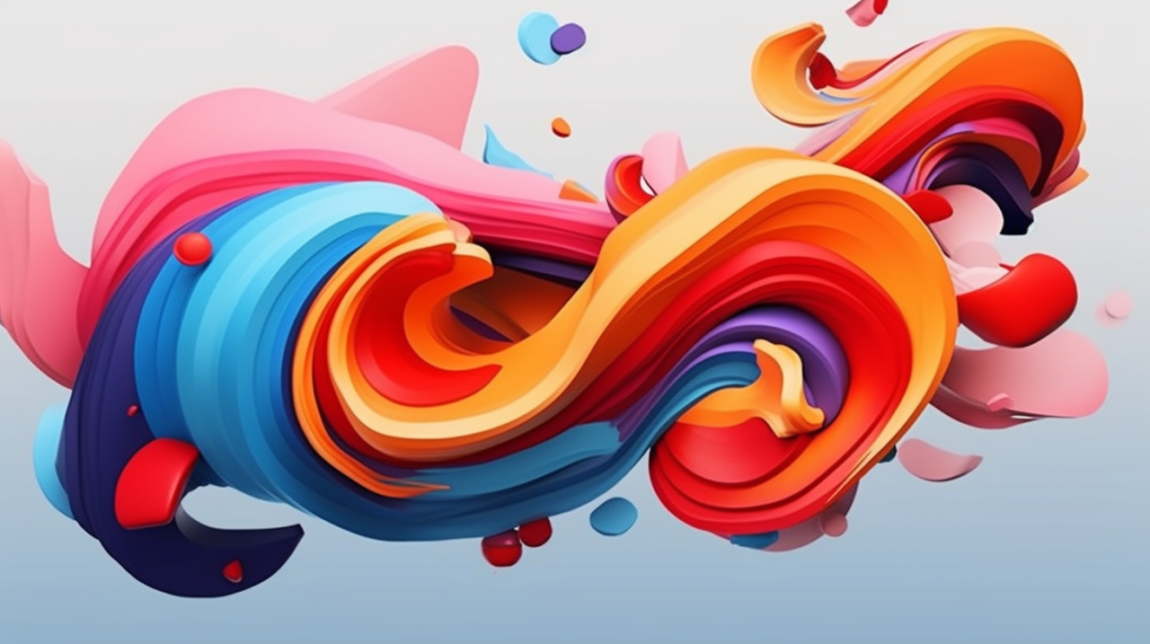 Abstract color combination representing motion graphics design by Galexy IT Solutions Bareilly